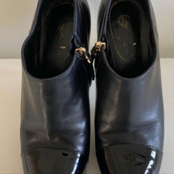 YSL Yves Saint Laurent Black Ankle Boots With Original Box - Picture 4 of 16